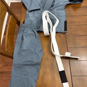 Elite Kids Martial Arts Uniform - Blue and White